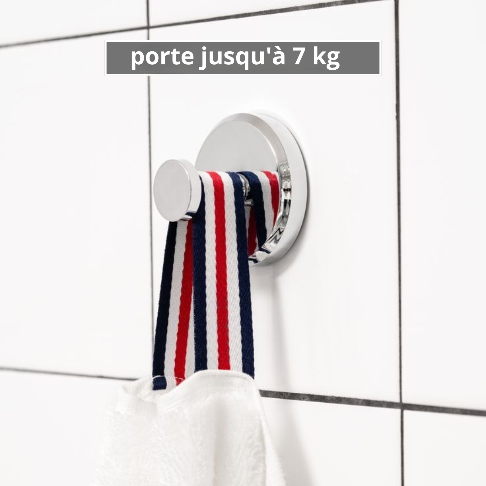 Lot de 4 crochets à ventouse